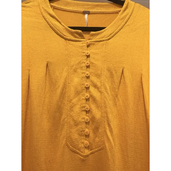 Free People NWT $78 Fall or Summer Struttin Mini Dress Bell Waffle Ruffle Hem L - Image 4