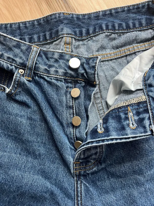 Button up jeans Blue Size M - Image 2