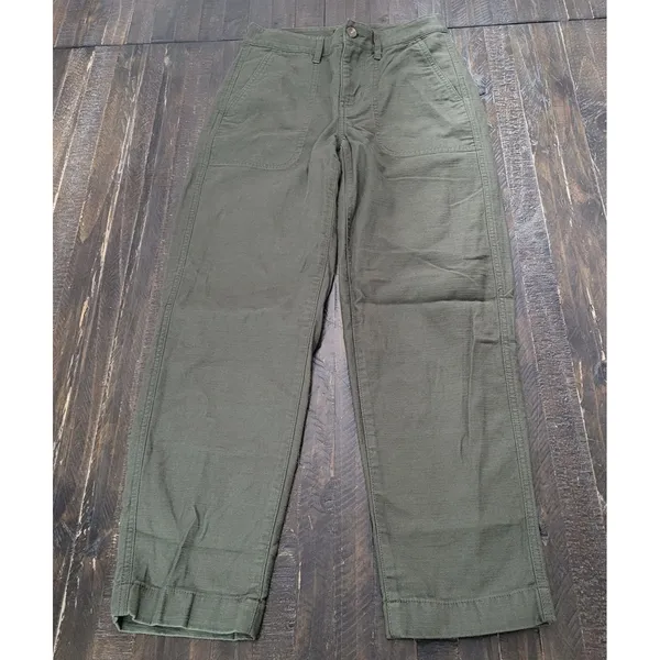 J.Crew Womens Utility Fatigue Pants Size 00 Straight Leg Trousers - Image 4