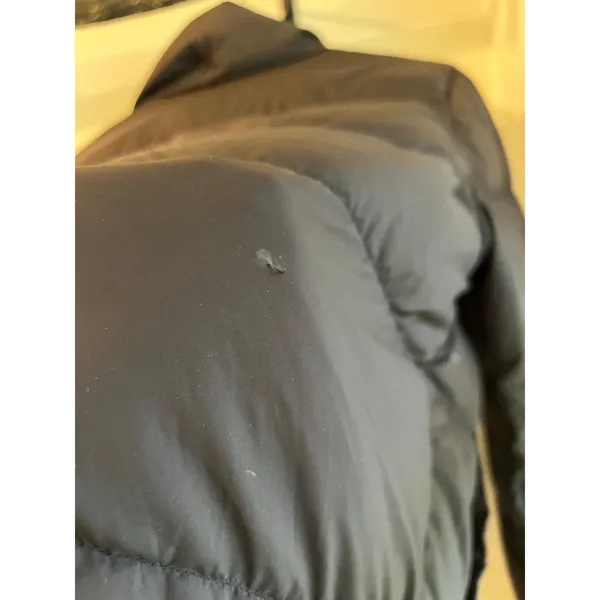 Patagonia Matte Black Silent Down Jacket Women's Size Small Snap Button Classic - Image 8