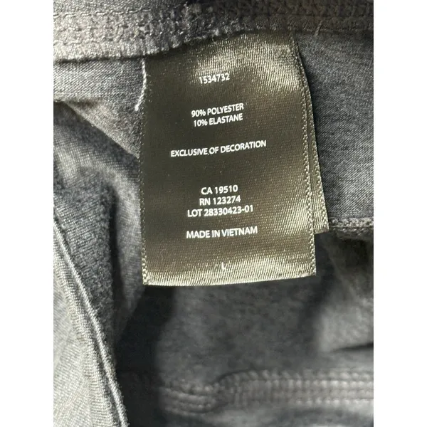 Lole Joggers Dark Gray‎ Jersey Knit Lounge Pant Cinch Waist Size L Athleisure - Image 7
