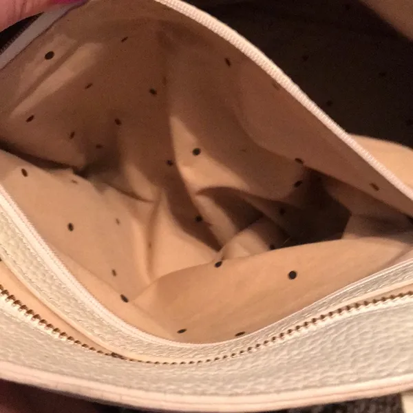 Kate Spade cream pin hole medium tote, 3 pocket‎ - Image 8