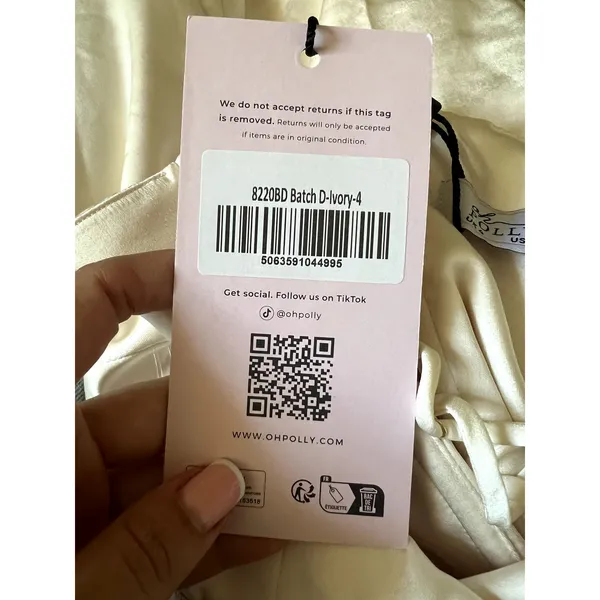 Oh Polly Anastasia Draped Halterneck Satin Mini Dress in Ivory Size 0 New - Image 10