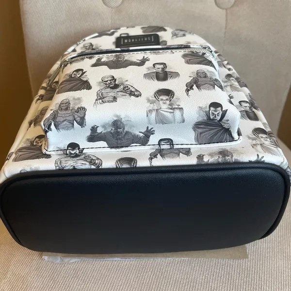 Loungefly Universal Monsters Icons Mini Backpack Frankenstein/Bride, Dracula NWT - Image 8
