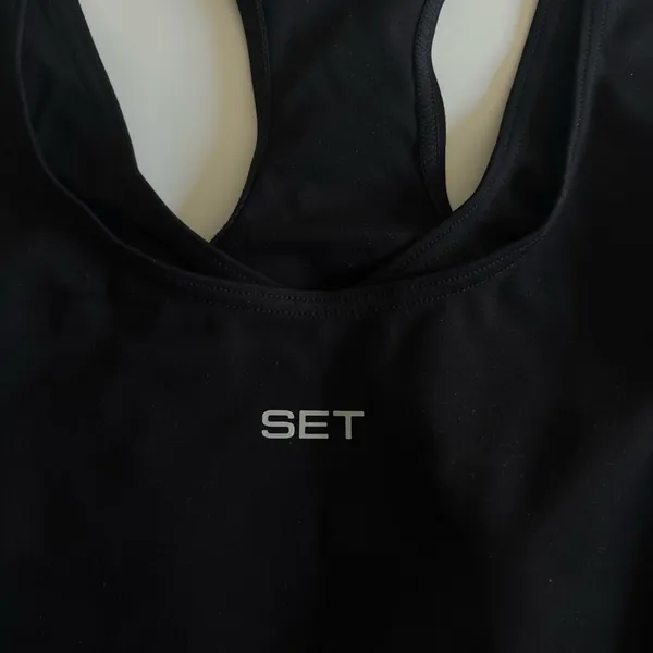 Set Active Sporty Gym Tank Black - Image 3