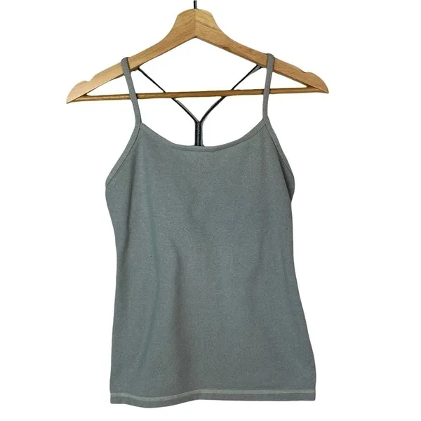 Lululemon‎ Power Y Athletic Tank in Ghost Blurred Grey Mini Stripe 6 - Image 2