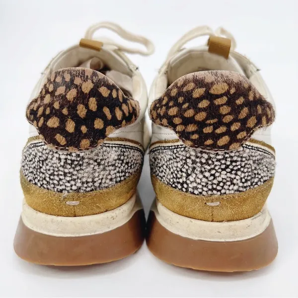 Madewell Kickoff Trainer Sneakers in Leather‎ and Spot Mix Calf Hair 9.5 - Image 5