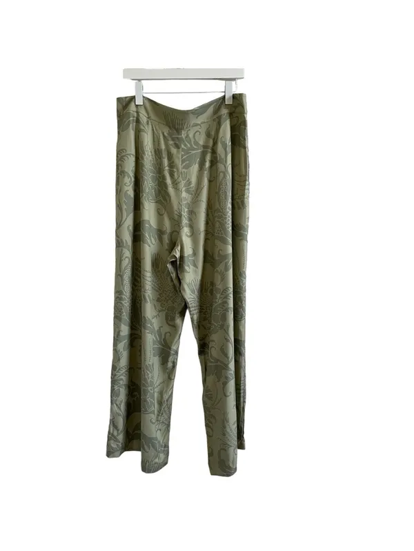Ted Baker Wyntir Tailored Wide Leg Pants Mid Green Size 5 / US Large Tropical - Image 2