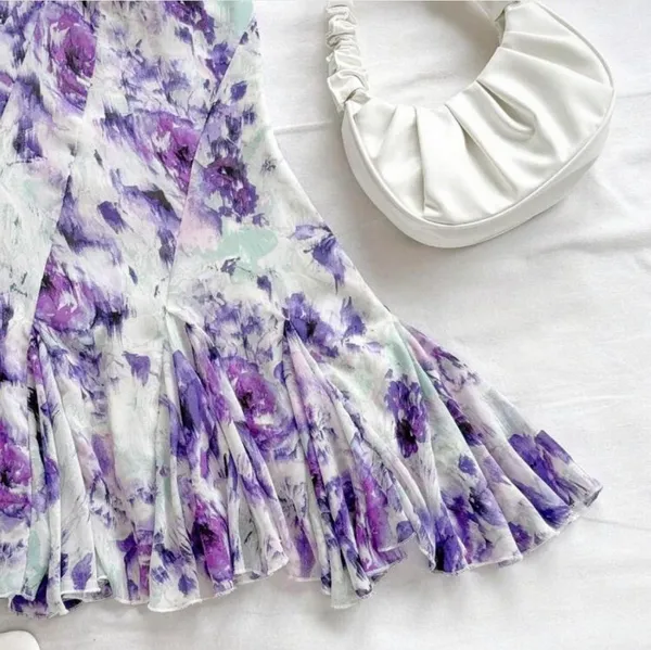 SheIn One shoulder dress purple - Image 5