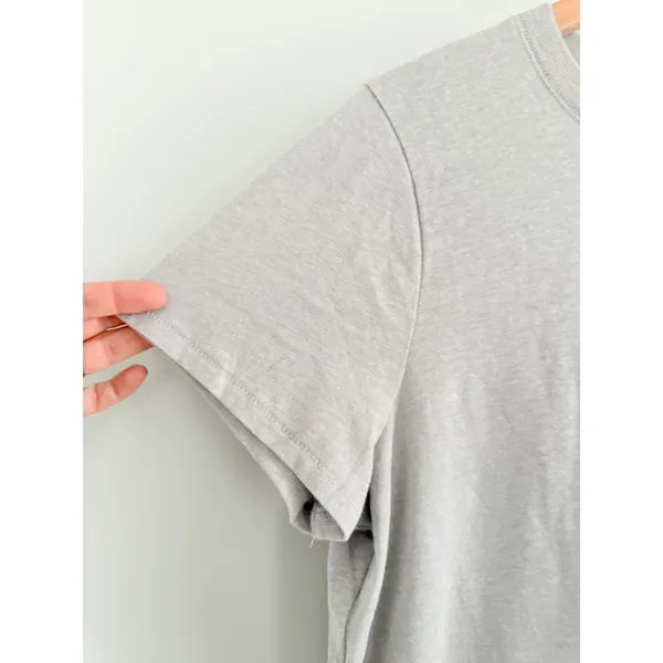Madewell | NWT Northside Vintage Tee Light Heather Grey Short Sleeve | Sz L - Image 4