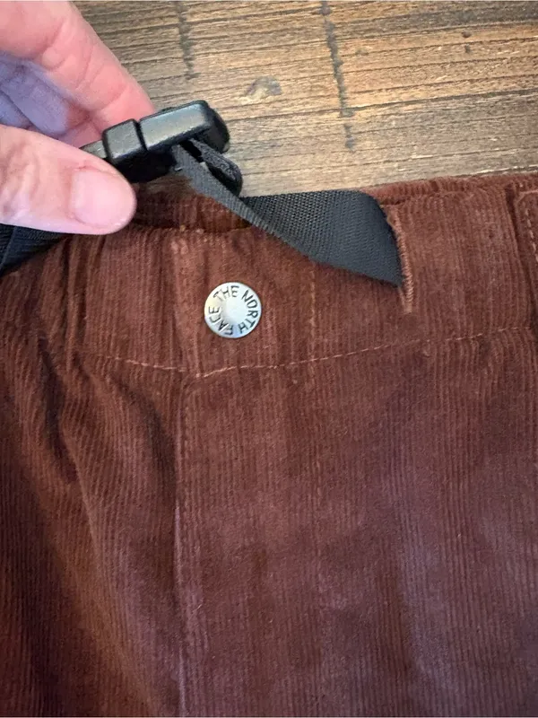 The North Face Corduroy Pants Womens Small Brown Belted Wide Leg - Image 6