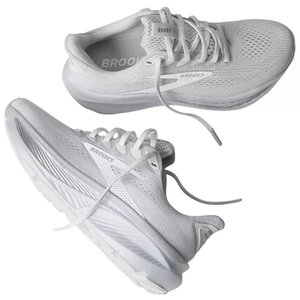 Brooks Women's Ghost 17 Running Shoes White White Grey Size 9.5 NWB - Image 10