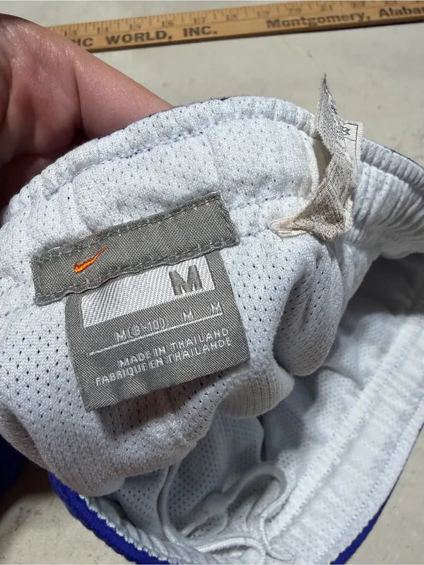 Nike y2k Women's Blue Athletic Shorts medium - Image 5