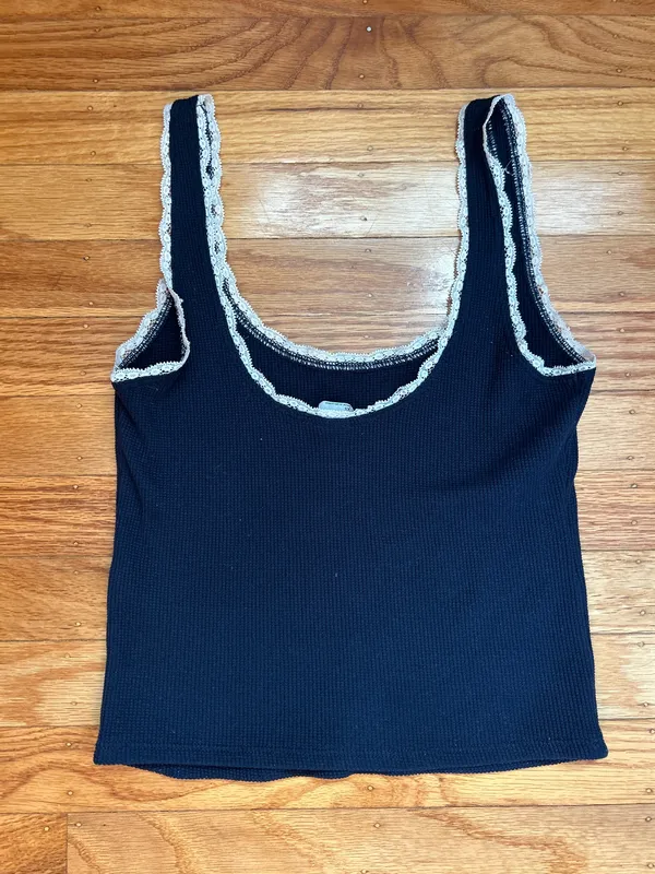 Hollister Top Tank Lace Navy Blue - Image 4