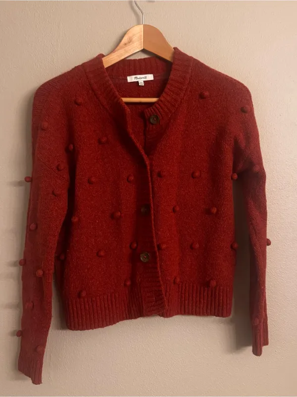 MADEWELL Pom-Pom Cardigan Sweater - Image 2