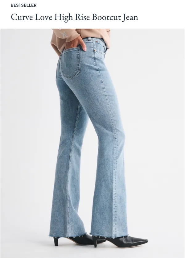 Abercrombie Curve Love Bootcut Jeans - Image 2