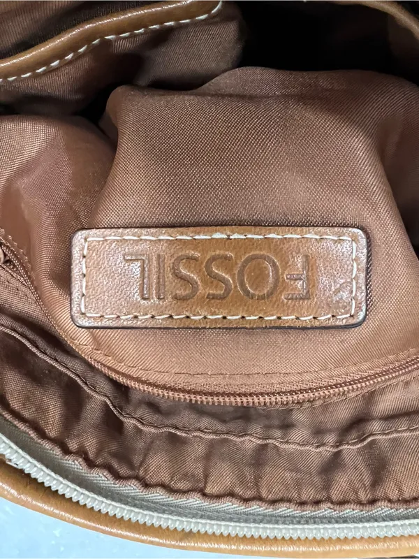 Fossil Patchwork Multicolor Women’s Satchel handbag purse - Image 3