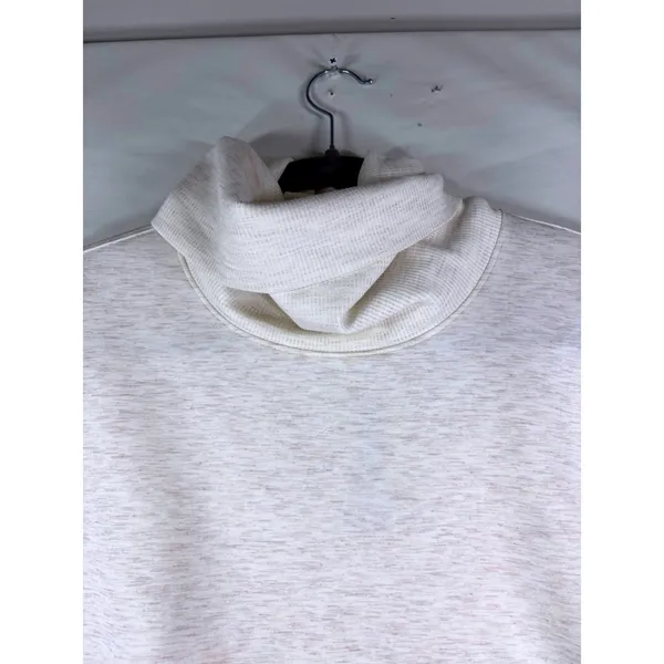 All in Motion Airy‎ Sleek Funnel Neck Pullover Oatmeal Heather Womens Medium NEW - Image 6