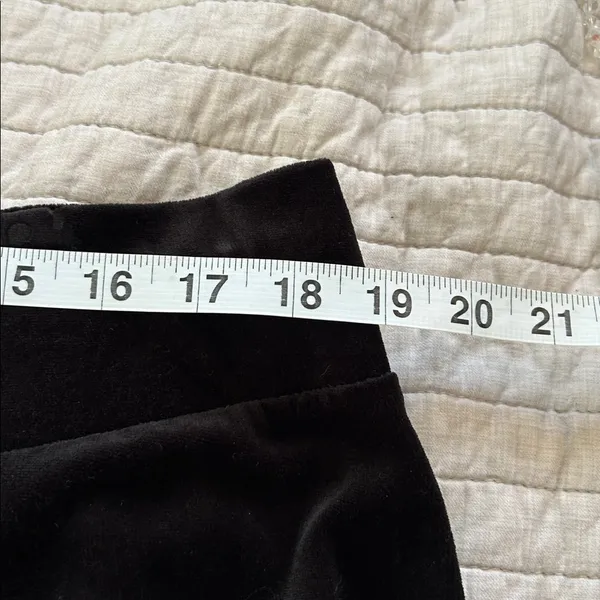 Ralph Lauren active black velour, cotton wide leg pull on track pants XL NWT​ - Image 8