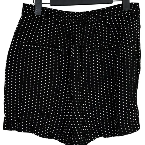 NWT Free People Magdalene High Waist Polka Dot Rayon Shorts Pocket 2 Black White - Image 15