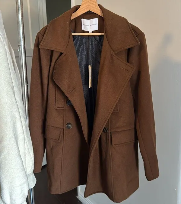 Rebecca Minkoff Pea Coat In Brown - Image 9