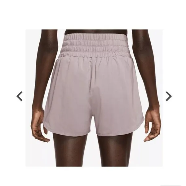 Nike One Women's Dri-FIT Ultra High-Waisted 3"‎ Brief-Lined Shorts, Purple, Sz S - Image 2