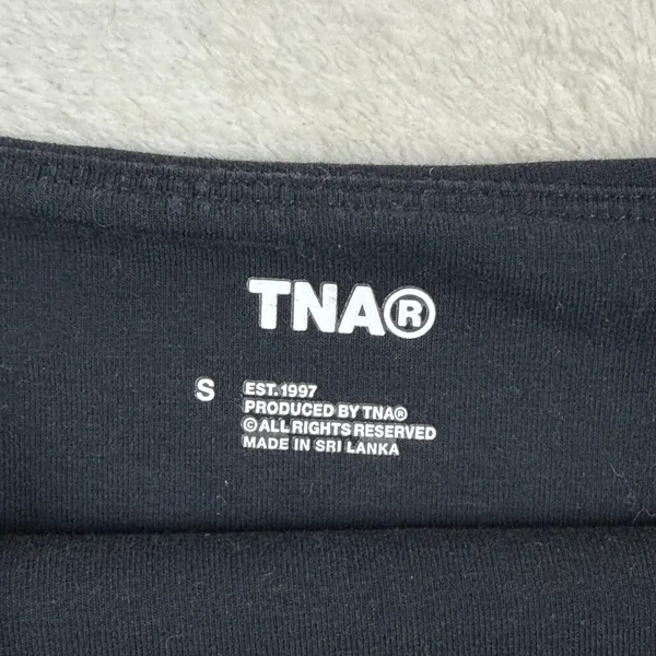 TNA Aritzia Black‎ Tube Top Bandeau Strapless Slim Fit Small - Image 3