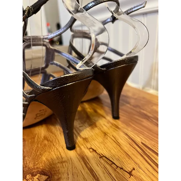 Ragazza Metallic Cage Ankle Strap Stiletto Heels Sandals Women's Size 7.5 - Image 8