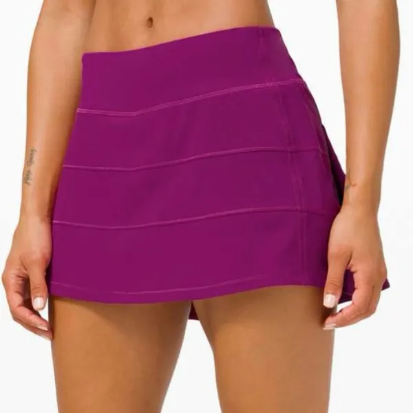 LULULEMON Pace Rival Skirt 4-Way Stretch Deep Fuchsia Size 2 - Image 4
