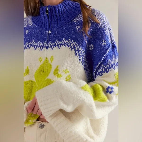 Free People Mythical Pullover in Starbright Combo XS - Image 5
