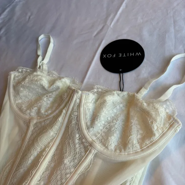White Fox White Corset Top - Image 3
