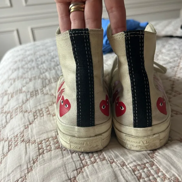 Comme des Garçons PLAY x Converse Heart High top sneakers - Image 9