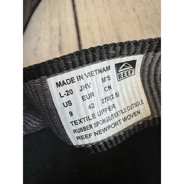 Reef Sandals Women's Size 9 Black White Spring Woven Flip Flops Thong - Image 5