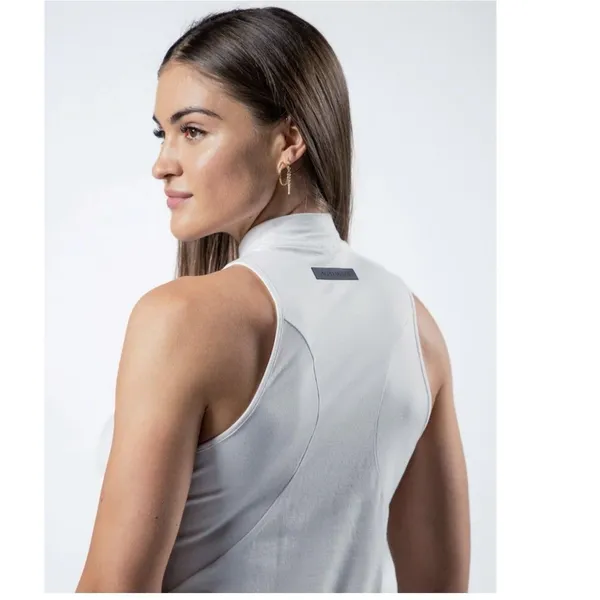 Alphalete Women's Premium Mockneck Tank -White,size Small - Image 2