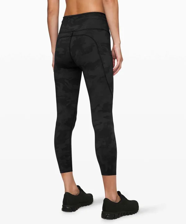 Lululemon Fast and Free 25” Heritage 365 Camo Deep Coal Multi Leggings - Image 2