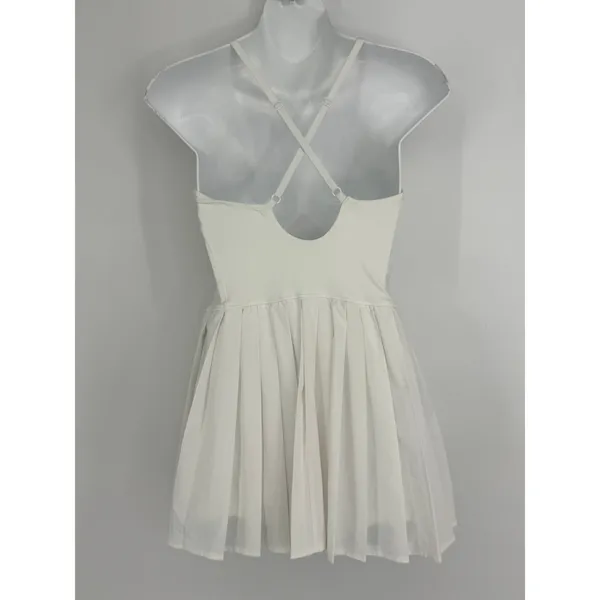 OFFLINE by Aerie Real Me Pleated Tennis Dress Small White Activewear Athleisure - Image 9