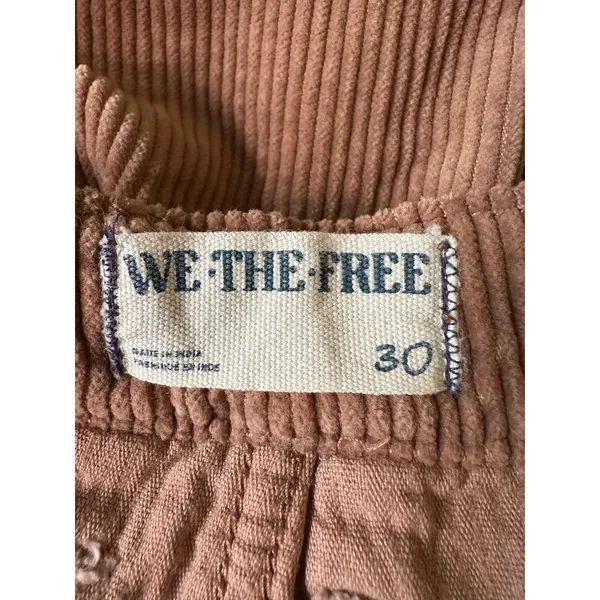 Free People Good Luck Cord Barrel Jeans Tan Brown Neutral Size 30 Corduroy - Image 11