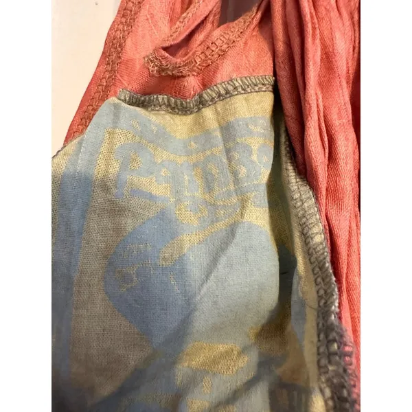 Amani Handicraft Halter Maxi Dress Boho‎ Terracotta Beaded Cotton Size 12 - Image 5
