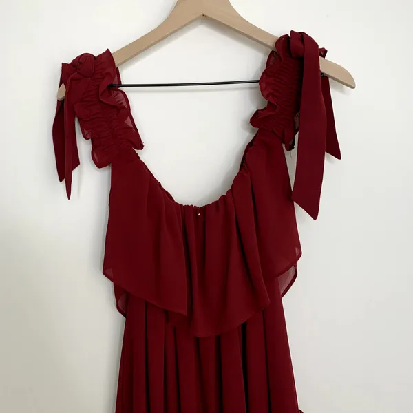Misa Los Angeles X REVOLVE Micaela Dress Burgundy Womens Medium - Image 7