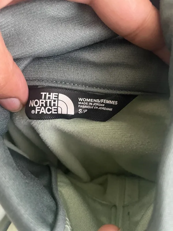 The North Face Cinder 1/4 Zip Pullover Fleece Jacket Sage Green Small - Image 2