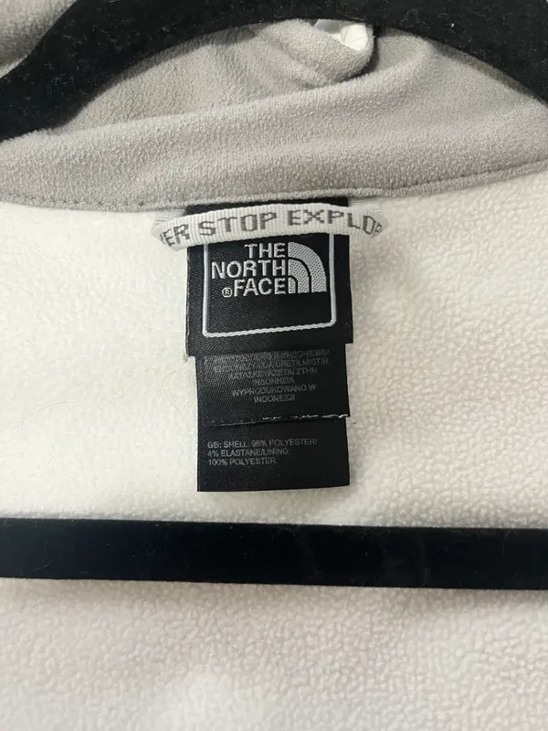 White Northface Hooded Zip Up Jacket - Image 5
