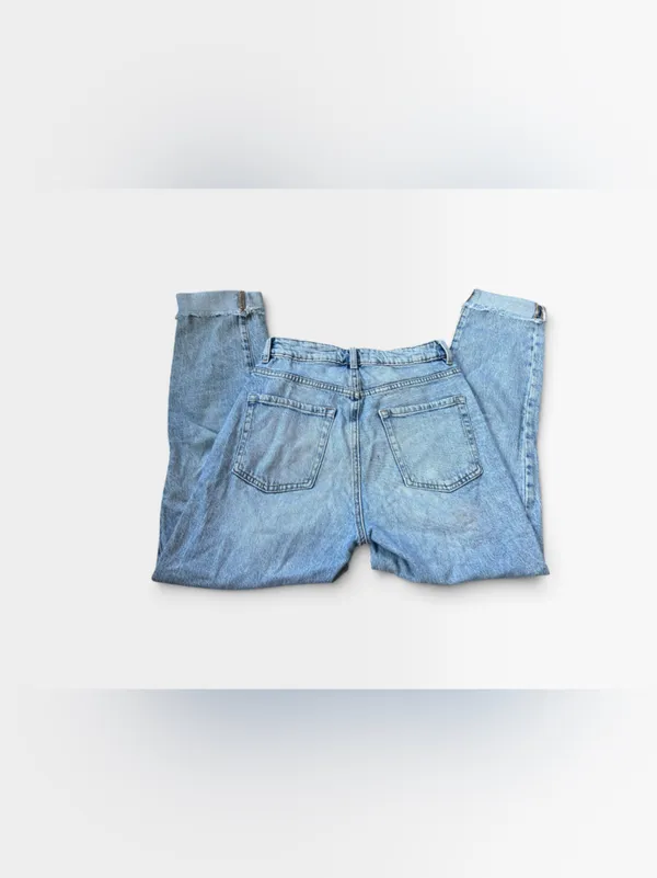 Garage Denim Mom Jeans Light Blue High-Rise Ankle Jeans - Image 4