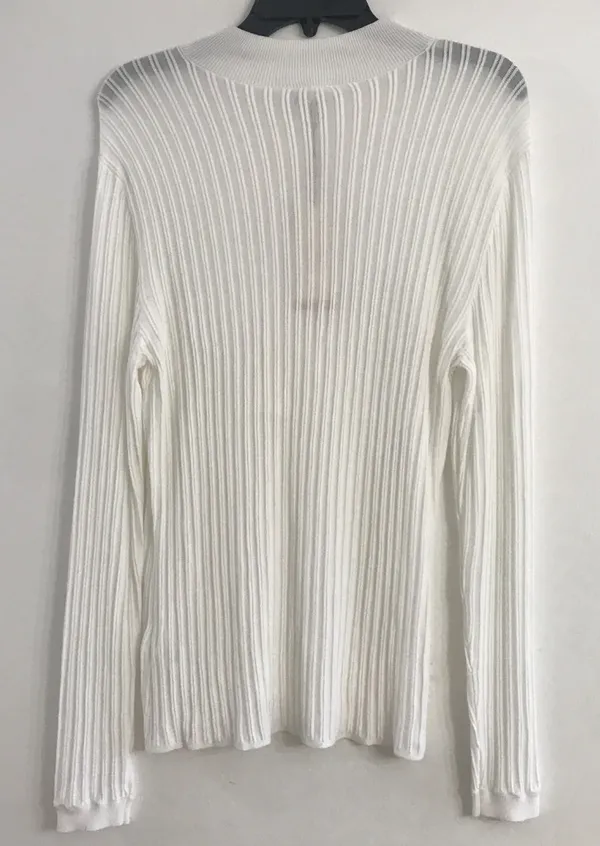 Calia Women's Quarter Zip Sweater in Pure White size XXL NWT - Image 3