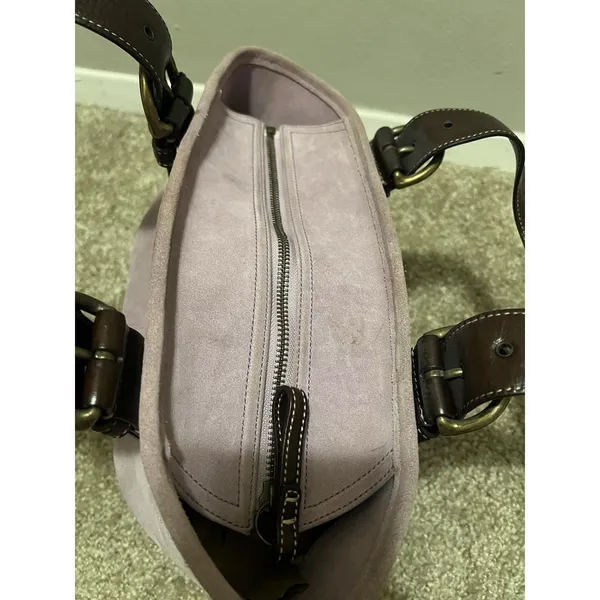 Y2K Vintage Rare Coach Lavender Soho Suede Tote 2004 - Image 16