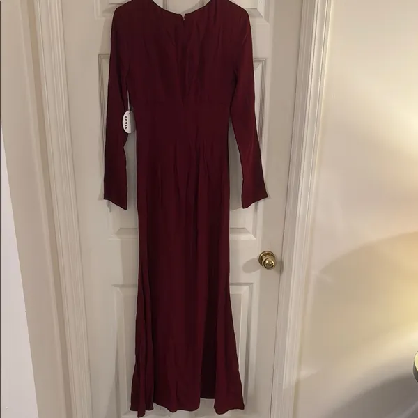 STAUD Deep Red Maxi Dress - Image 2