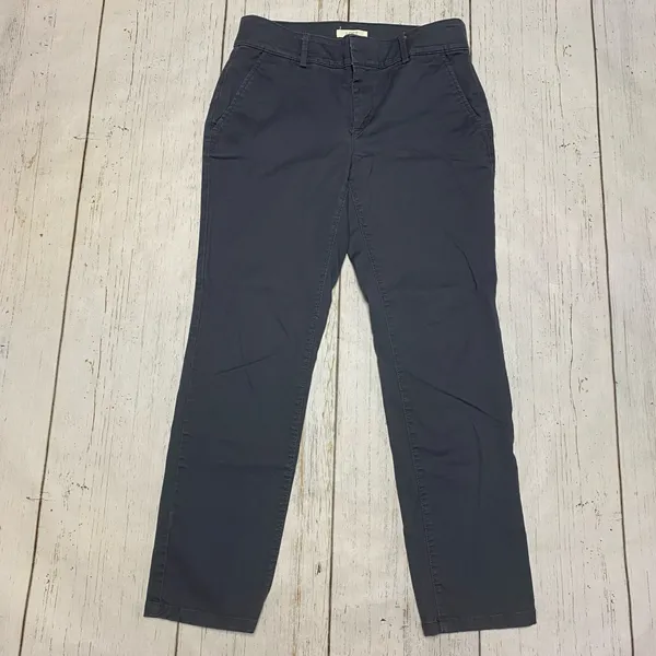 Ann Taylor Loft Working Core Roll Cuff Girlfriend Cut Twill Chinos Pants - Image 2