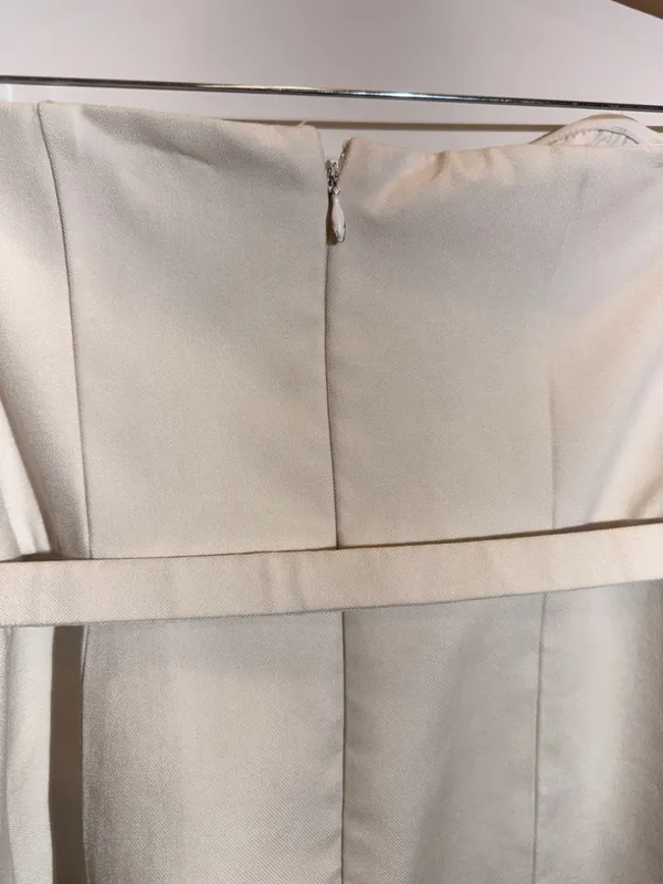 Hutch x Anthropologie White Twofer Tube Top Strapless Corset Style Size 8 - Image 12