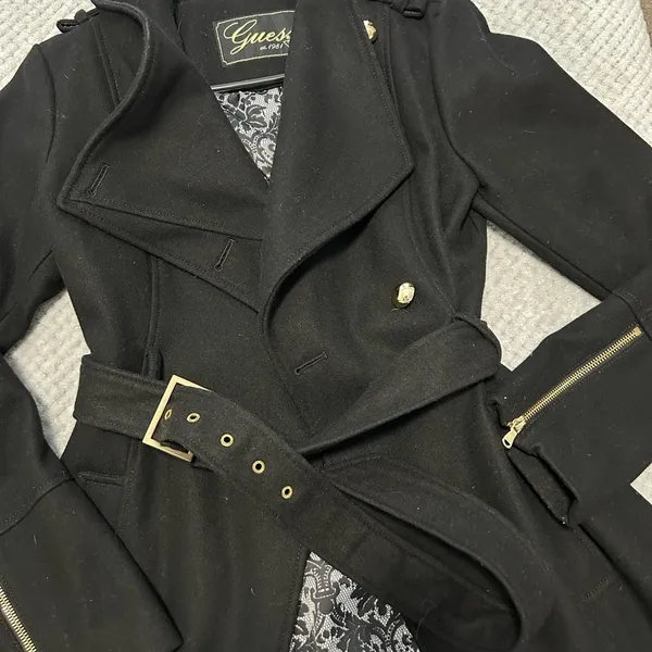 Guess Wool Wrap Pea Coat | Size Medium - Image 2