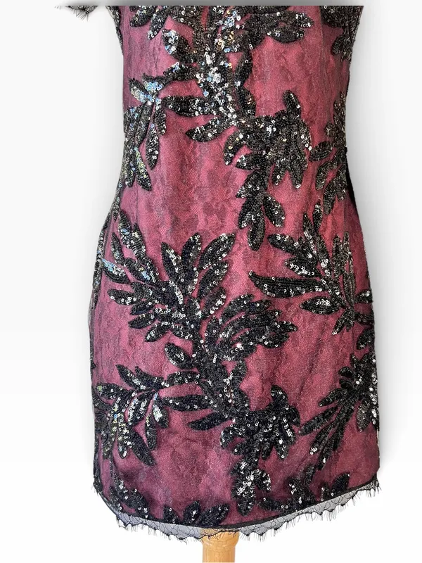 Dress the Population Valerie Sequin Lace Dress - Image 4