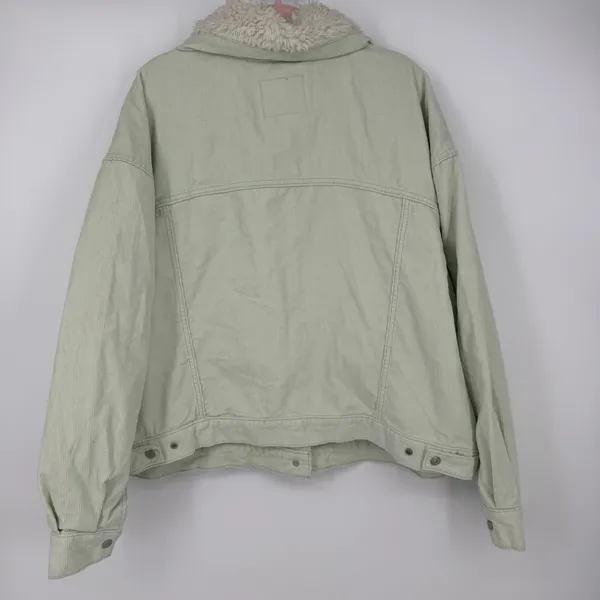Levi's Trendy Plus Size Faux-Sherpa Baby Baggy Trucker Jacket Sz 3X - Image 3